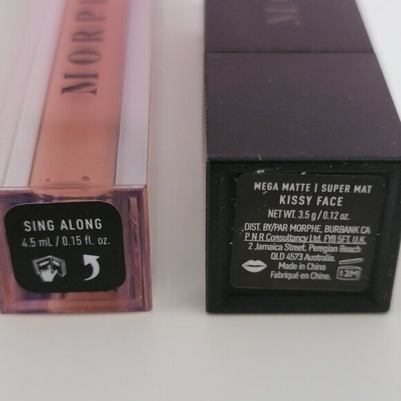 Morphe Lipstick and Lip Gloss Duo NEW Kissy Face and Sing Along - Picture 5 of 12
